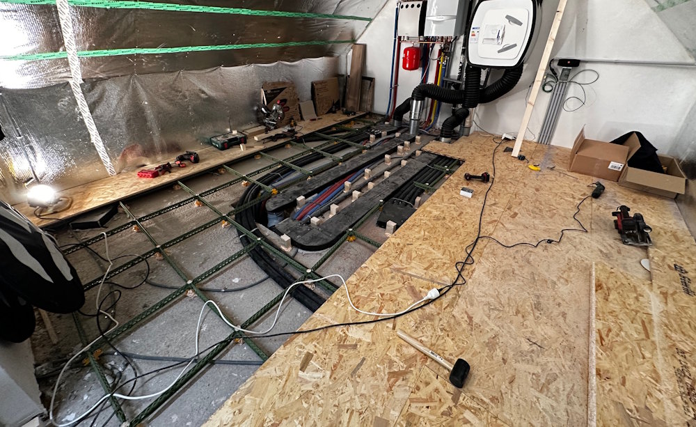 Staenisrooster met losse vulmiddelen - opbouw met beplating